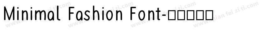 Minimal Fashion Font字体转换